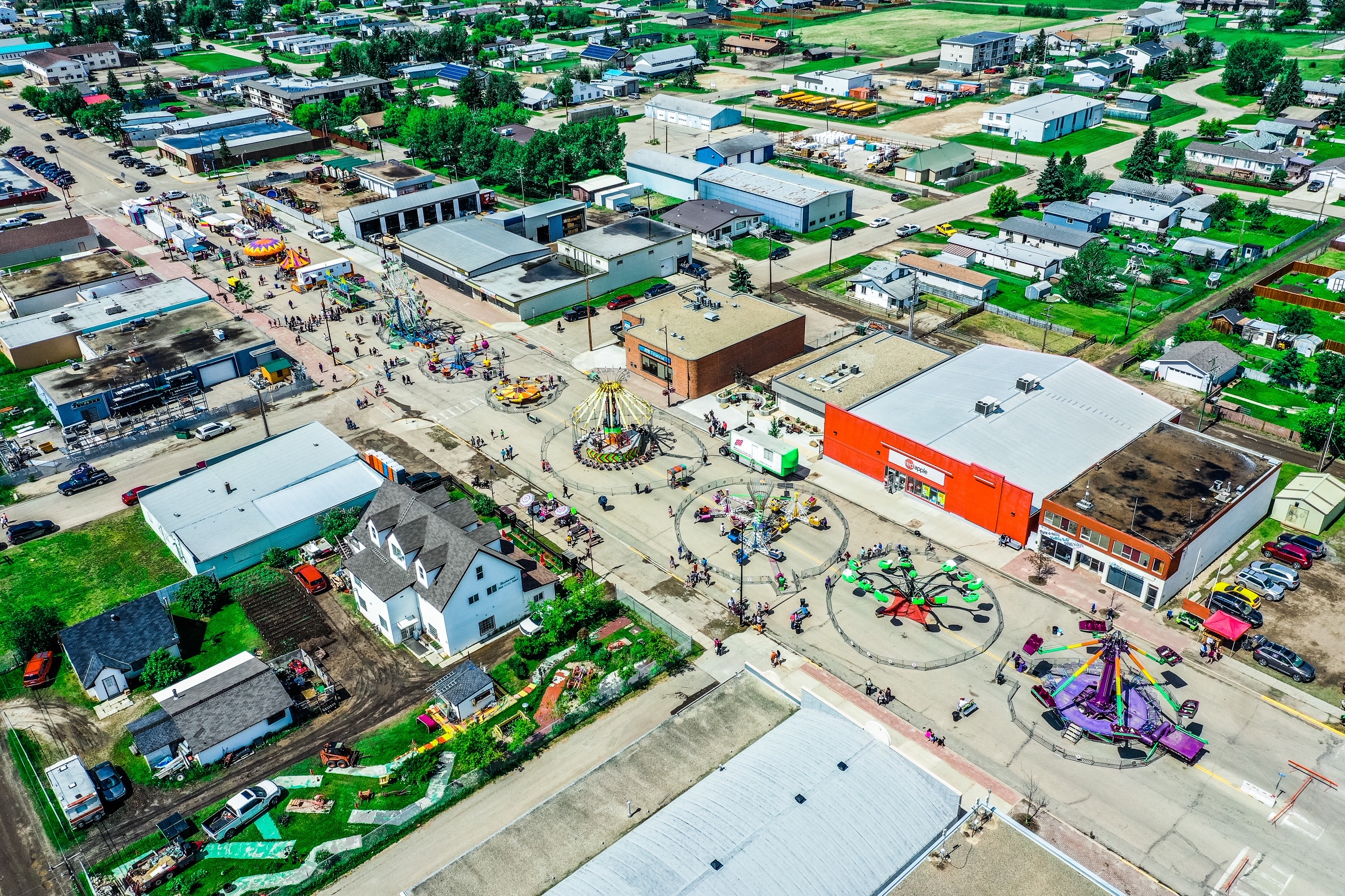 Valleyview aerial photos taken by Ken Wittig owner of Star Energy Logistics LTD Street Fair June  2019