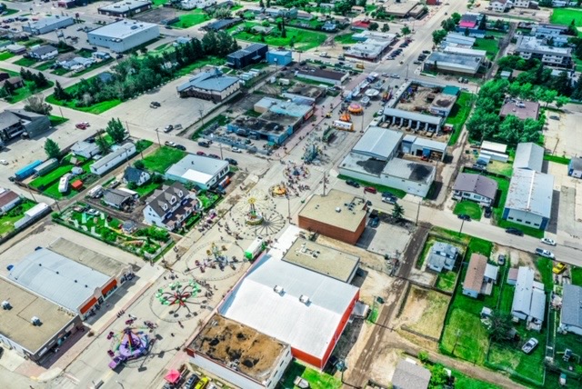 Valleyview aerial photos taken by Ken Wittig owner of Star Energy Logistics LTD Street Fair June  2019