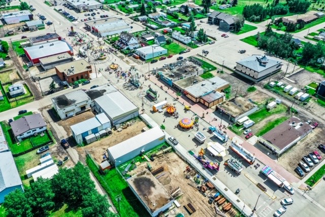 Valleyview aerial photos taken by Ken Wittig owner of Star Energy Logistics LTD Street Fair June  2019