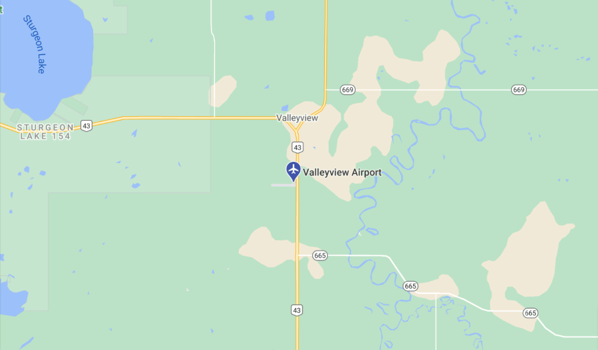 Valleyview Airport Location