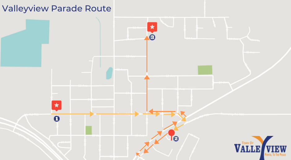 Valleyview Parade Route