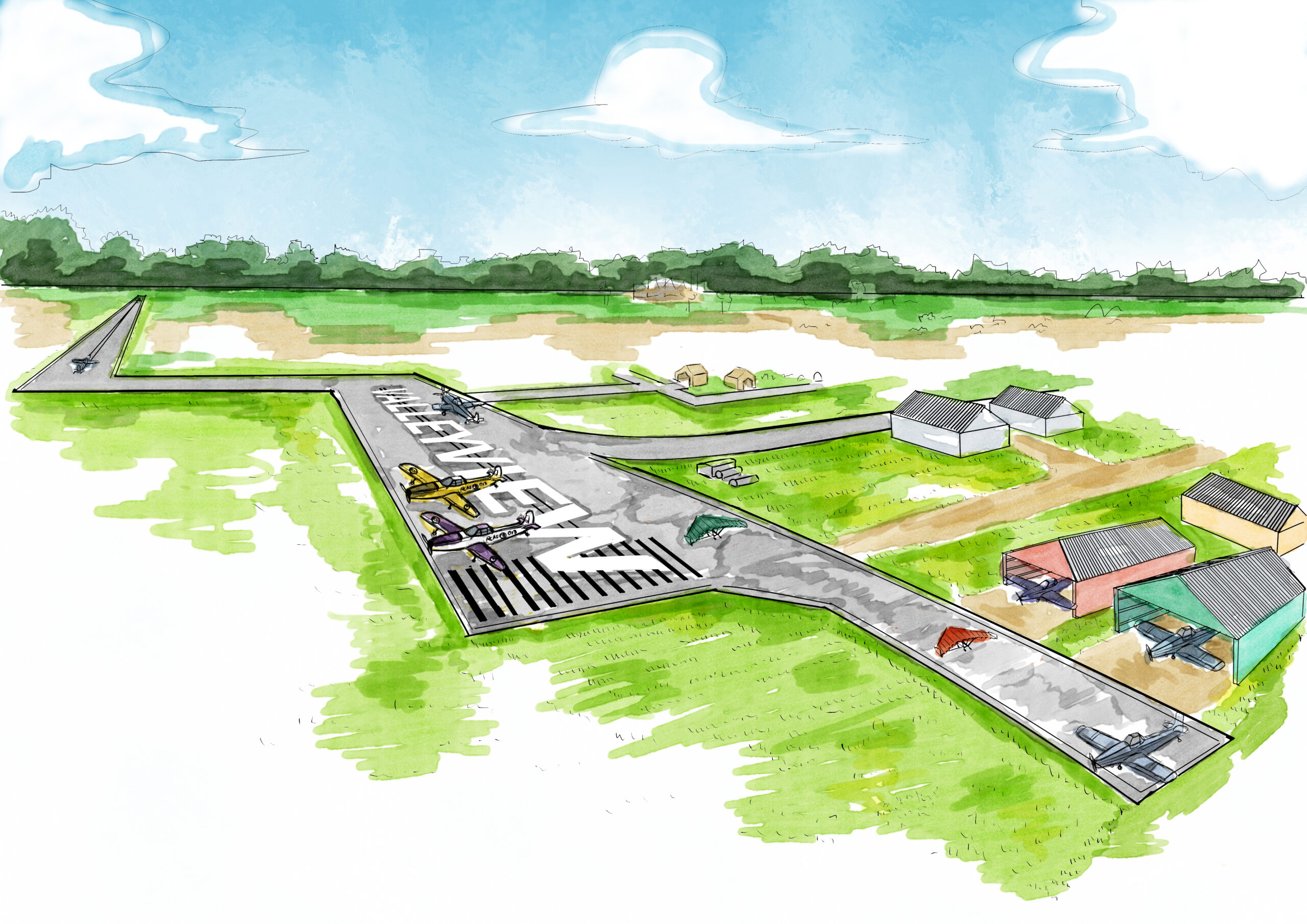 Artist Rendition of Valleyview Airport 